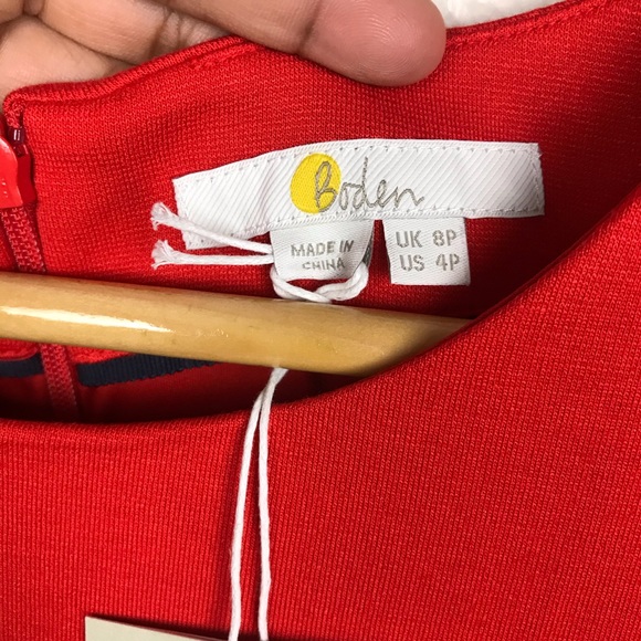 NWT Boden Belted Orange Dress - Picture 7 of 7